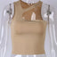 Halter Tight-Fitting Sleeveless Top