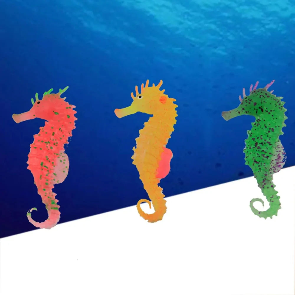 Décoration d'Aquarium Hippocampe Lumineux