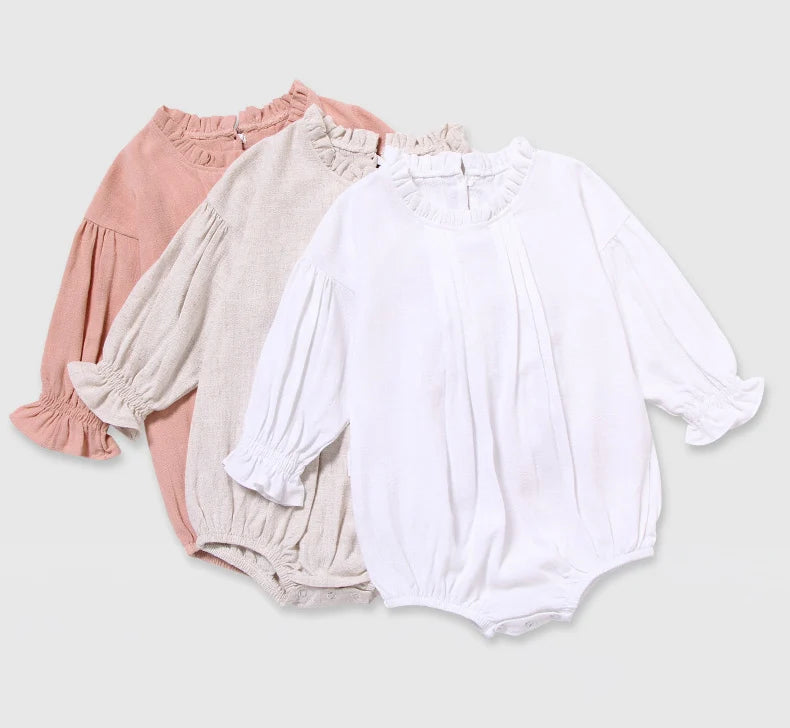 Bodysuits Acogedores de Primavera y Otoño para Recién Nacidos
