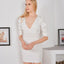 Robe élégante sans dos à décolleté en V pour femmes