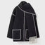 Manteau en Laine Épais Premium pour Femmes avec Écharpe