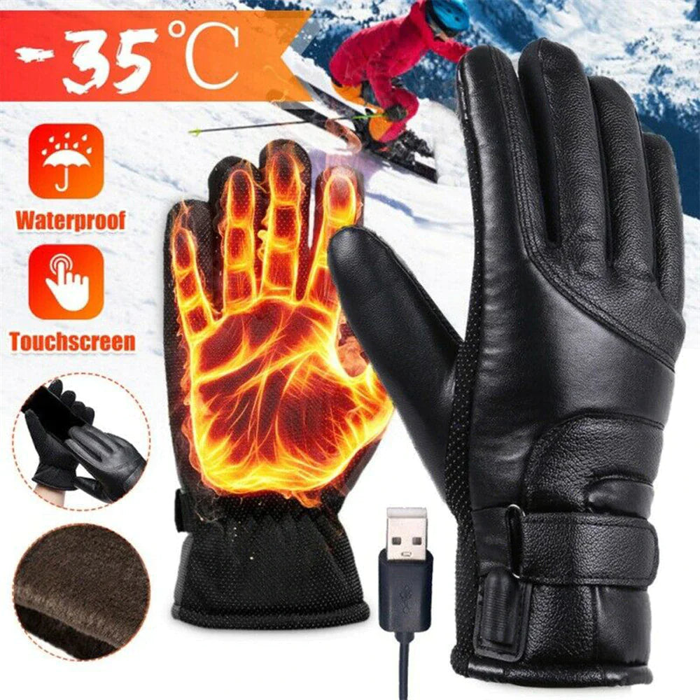 USB Heated Gloves for Winter: Thermal Ski & Snow Protection