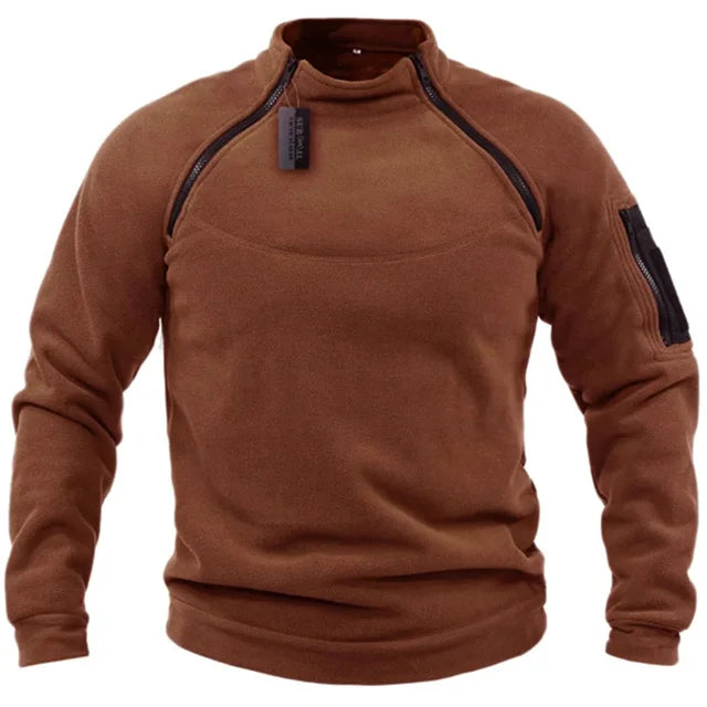 Men's Tactical Fleece Jacket for Outdoor Adventures