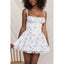 Lace-Up Slim Waist Pleated Dress for Women