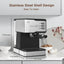 Máquina de Espresso Geek Chef - Cafetera de 20 Bar con Espumador de Leche