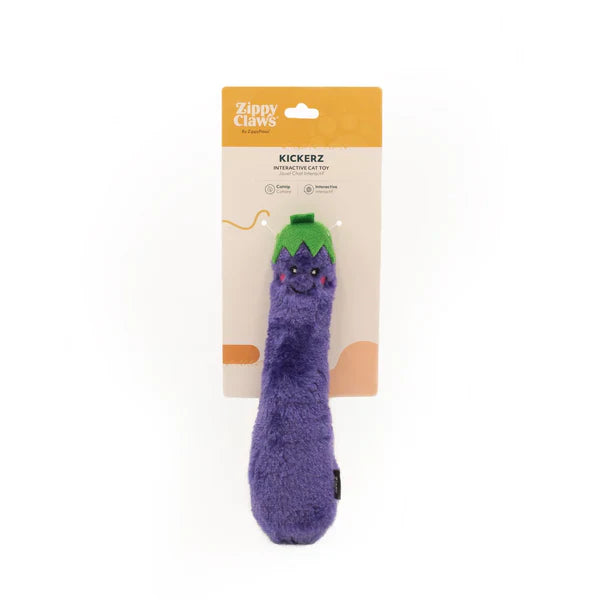ZippyClaws Catnip Kickerz - Aubergine