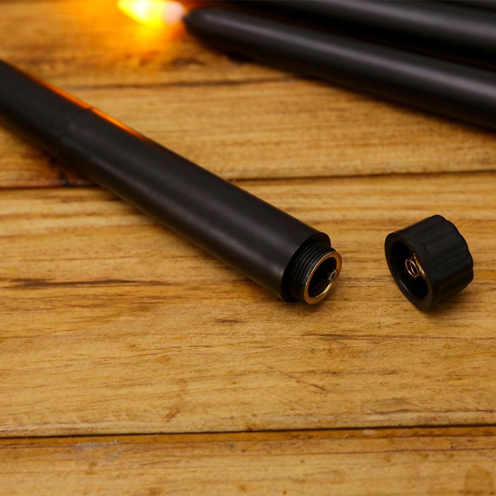 Pack of 6 Black LED Flameless Taper Candles