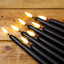 Pack of 6 Black LED Flameless Taper Candles