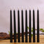 Pack of 6 Black LED Flameless Taper Candles
