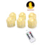 Set of 6 or 12 Realistic Flameless LED Tea Light Candles - Safe, Bright, and Perfect for Any Occasion - Korvel