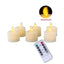Set of 6 or 12 Realistic Flameless LED Tea Light Candles - Safe, Bright, and Perfect for Any Occasion - Korvel