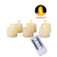 Set of 6 or 12 Realistic Flameless LED Tea Light Candles - Safe, Bright, and Perfect for Any Occasion - Korvel
