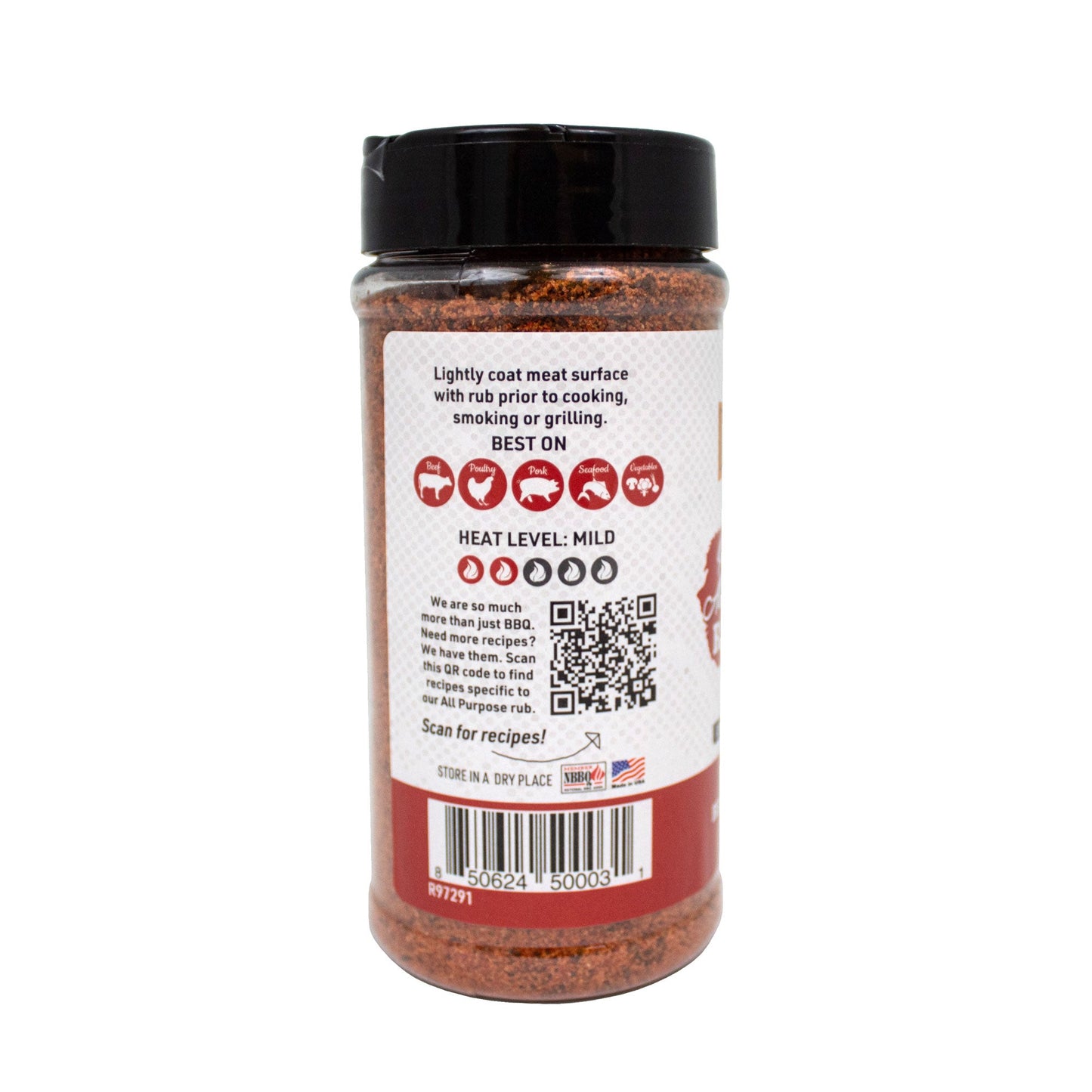 Premium All Purpose Gluten Free BBQ Rub - 11 oz