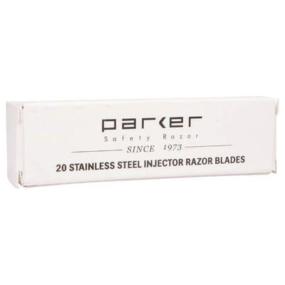 Parker Stainless Steel Injector Razor Blades - 20 Count