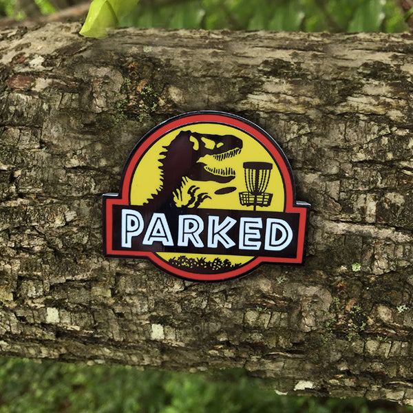 Pin T-Rex Estacionado - Mariposa de Metal