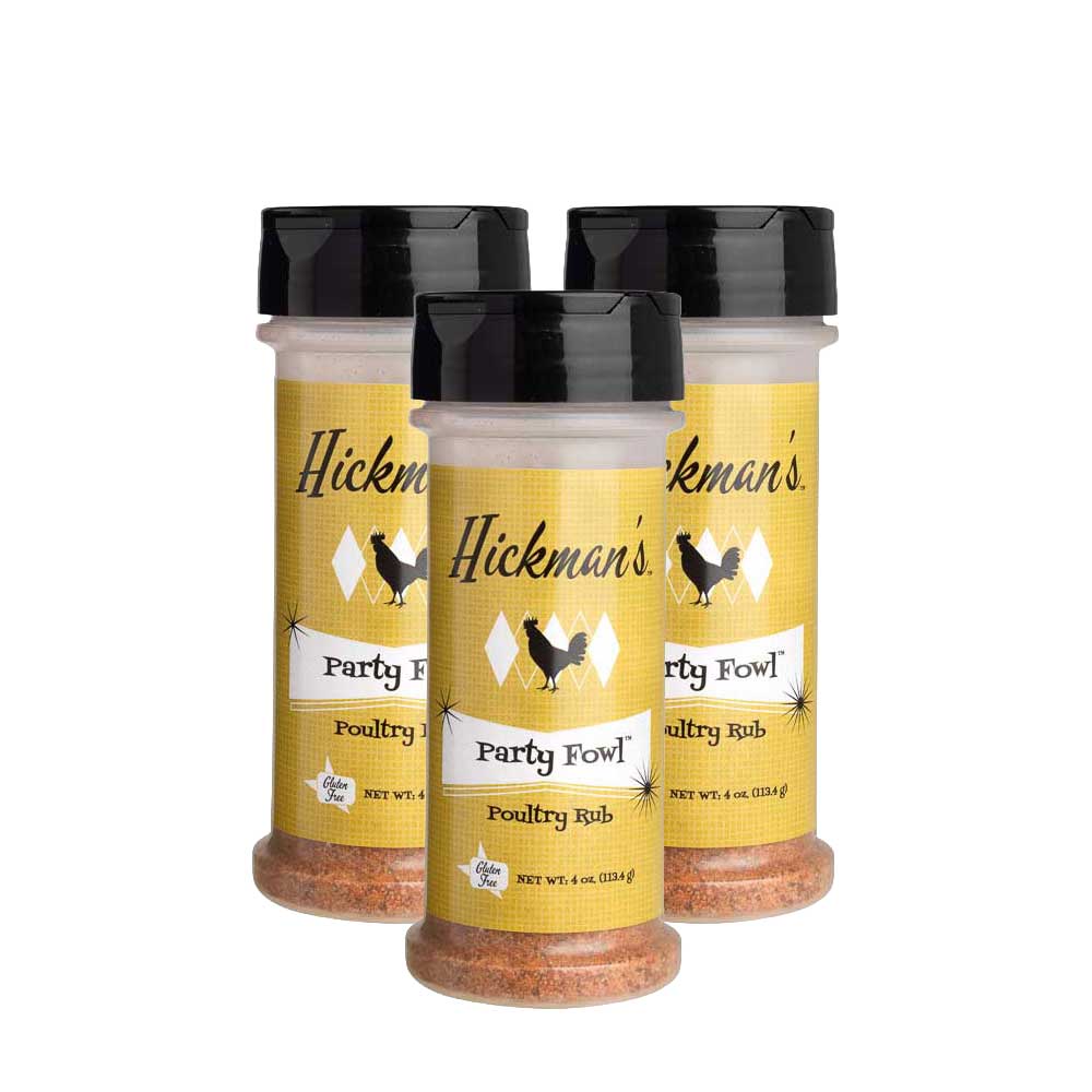 Mélange d'épices pour poulet Party Fowl de Hickman | Pack de 3