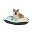Lit pour animaux à empreintes de pattes pastel | Lit confortable pour chiens et chats