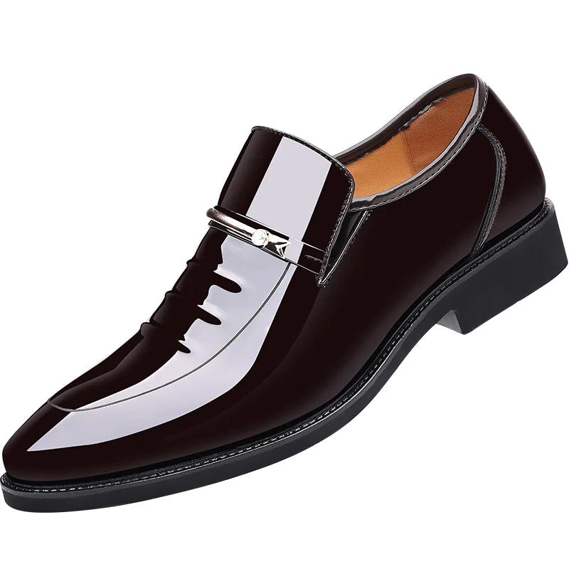 Mocasines de Cuero Patente de Lujo para Hombre