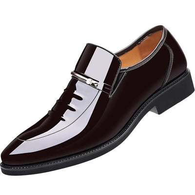 Luxury Patent Leather Slip-On Loafers for Men