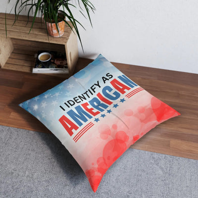 Patriotic Tufted Floor Pillow - Celebrate Your Space