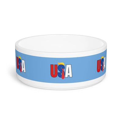 USA Themed Pet Bowl - Ideal for Dog and Cat Enthusiasts! - Korvel