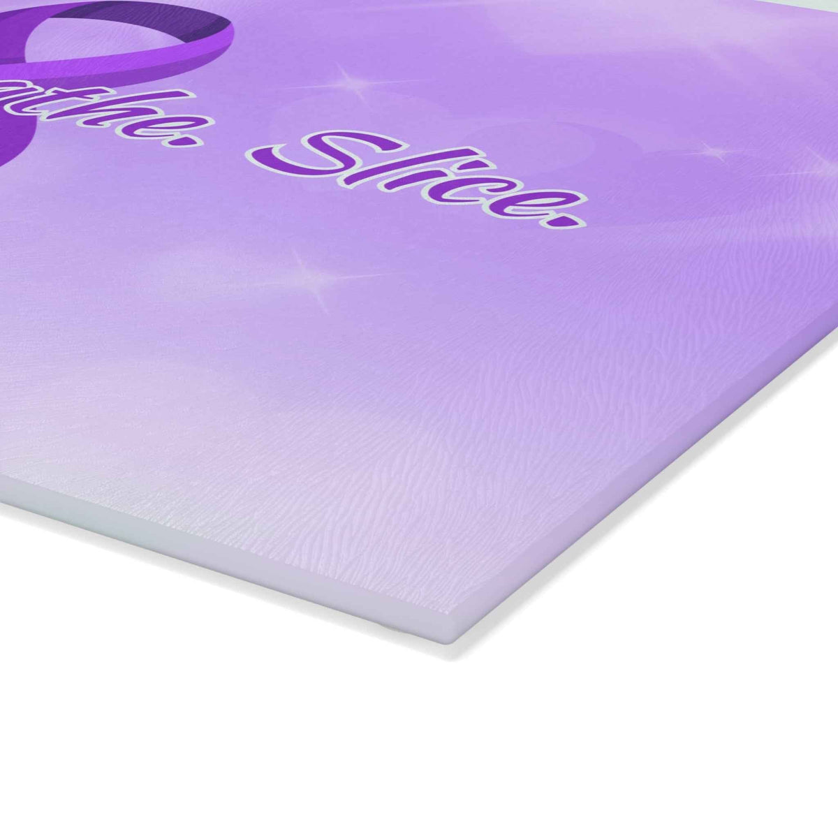 Pause. Breathe. Slice. Glass Cutting Board — Steady Hands Edition