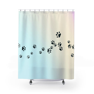 Paw Print Shower Curtain - Perfect for Pet Lovers