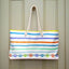 Paw Prints on Stripes Weekender Bag