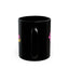 Mug Pawsitivity | Tasse noire pour les amoureux des chiens