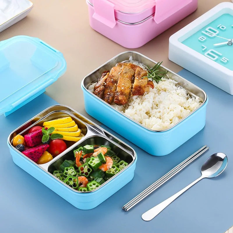 Premium Stainless Steel Two-Layer Lunch Box