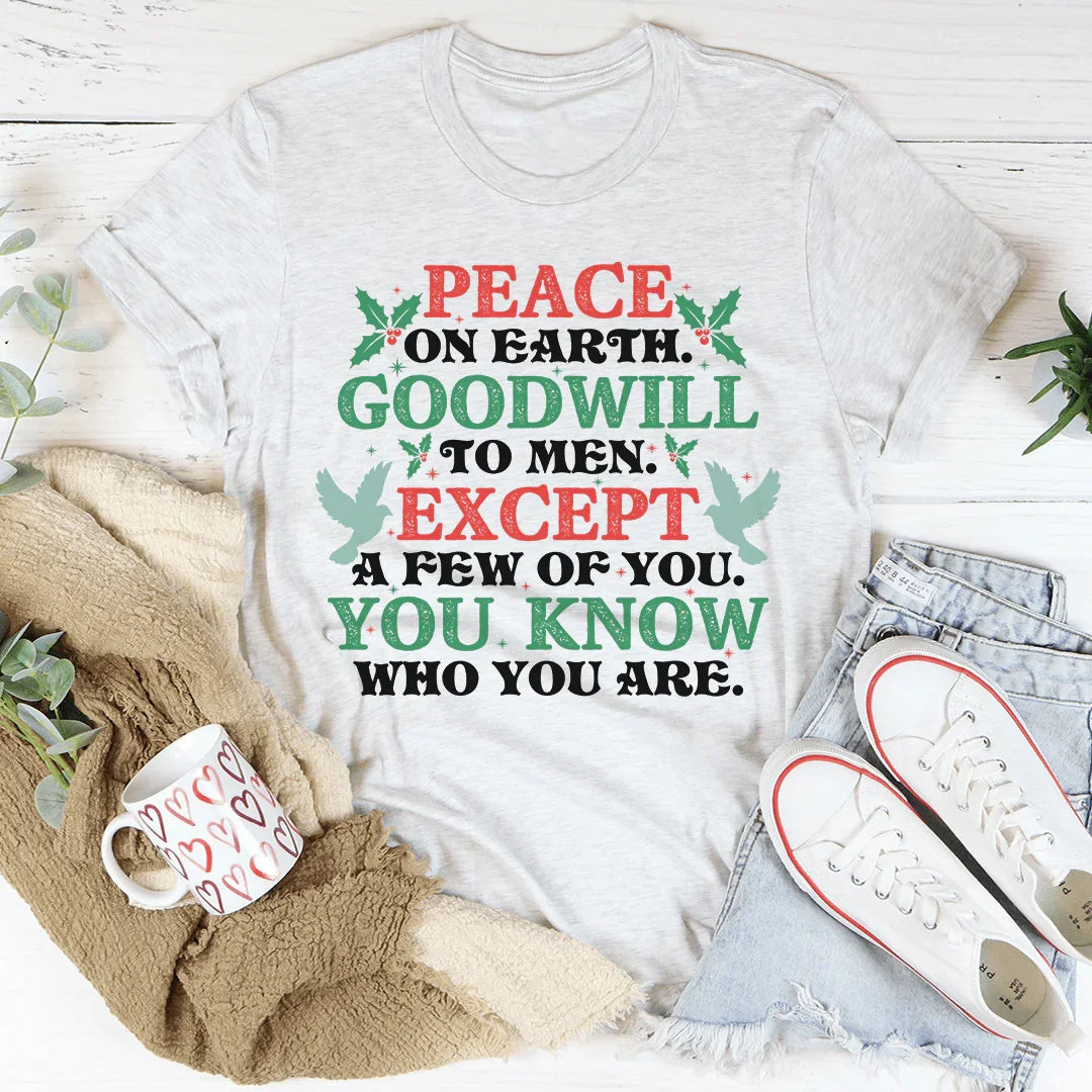 Camiseta Paz en la Tierra Buena Voluntad para los Hombres