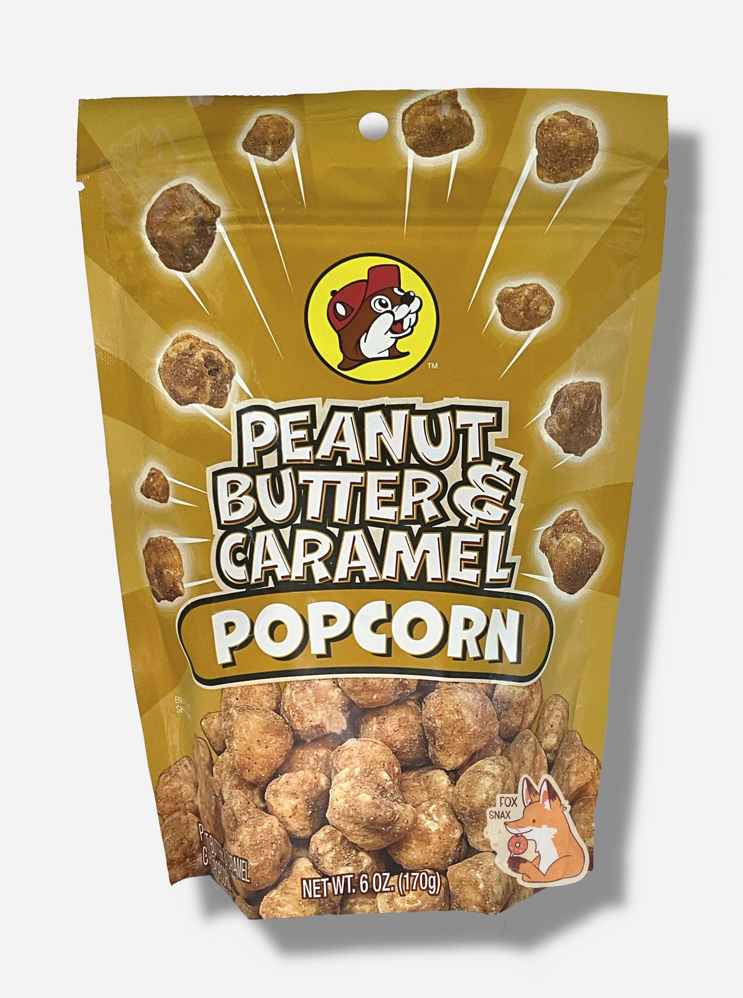 Palomitas de Maíz con Mantequilla de Maní y Caramelo de Buc-ee's