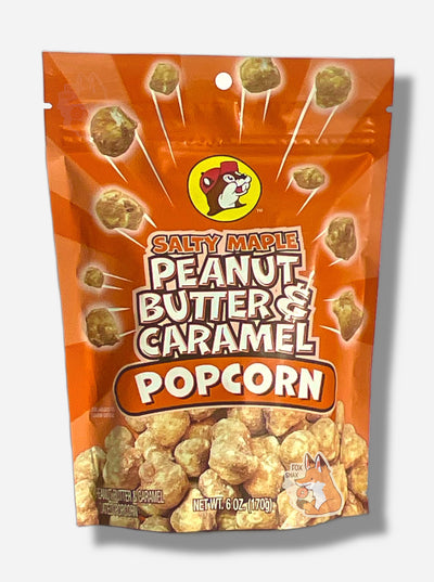 Palomitas de Maíz con Mantequilla de Maní y Caramelo Salado de Buc-ee's