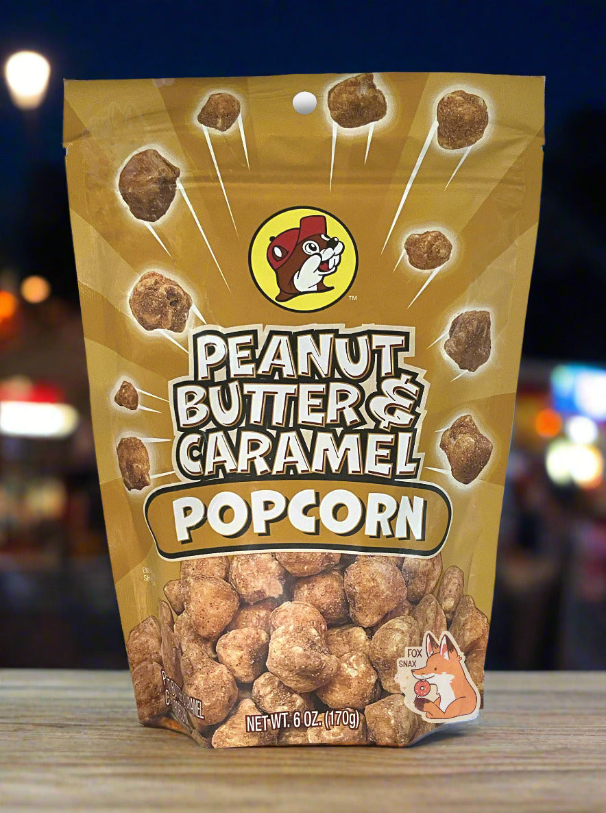 Palomitas de Maíz con Mantequilla de Maní y Caramelo de Buc-ee's