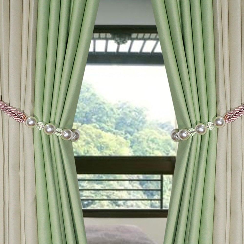 Corbata de Cortina de Perlas Elegante para Decoración del Hogar con Estilo