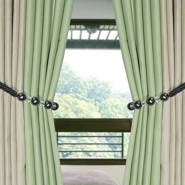 Corbata de Cortina de Perlas Elegante para Decoración del Hogar con Estilo