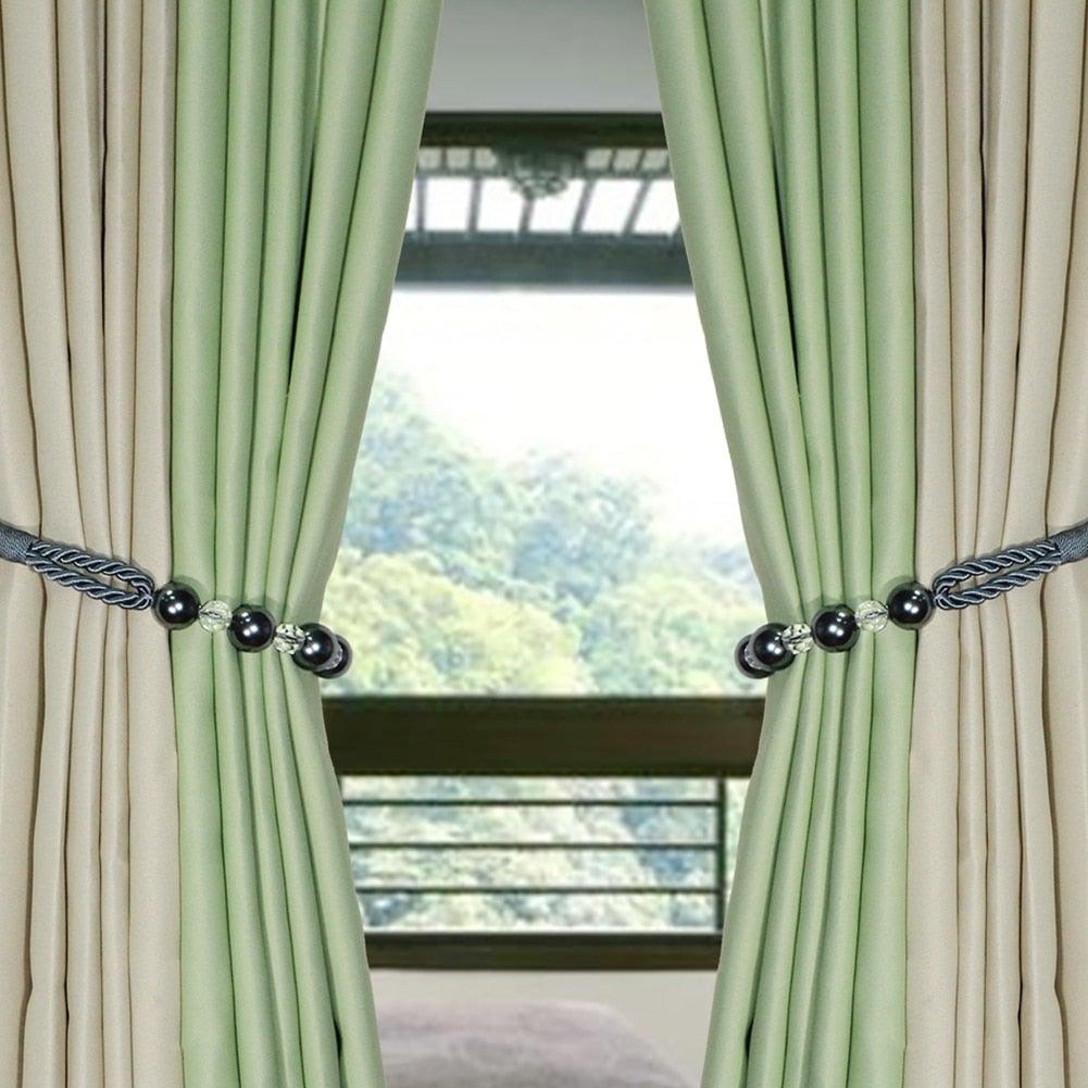 Corbata de Cortina de Perlas Elegante para Decoración del Hogar con Estilo