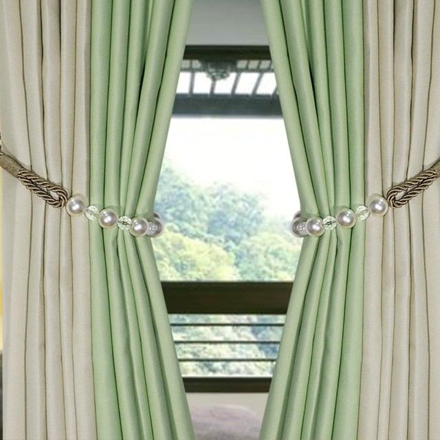 Corbata de Cortina de Perlas Elegante para Decoración del Hogar con Estilo