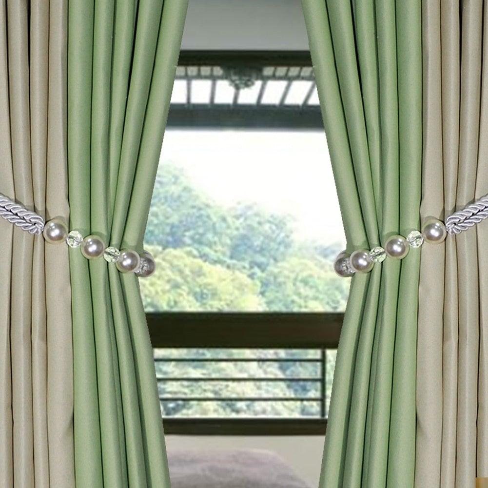 Corbata de Cortina de Perlas Elegante para Decoración del Hogar con Estilo