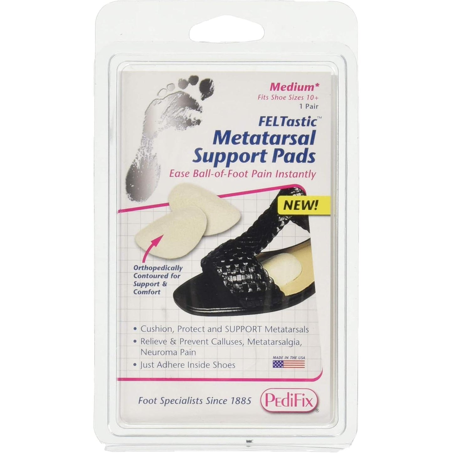 PediFix Feltastic Metatarsal Support Pads - Moyen