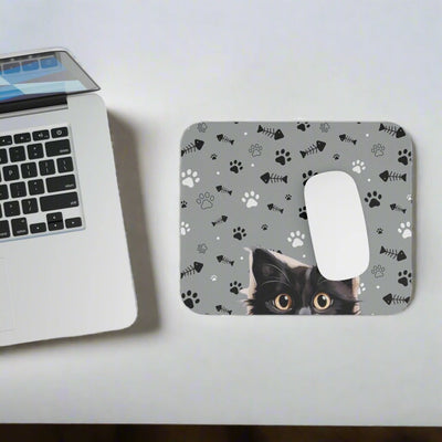 Peeking Kitty Mouse Pad - Stylish and Comfortable