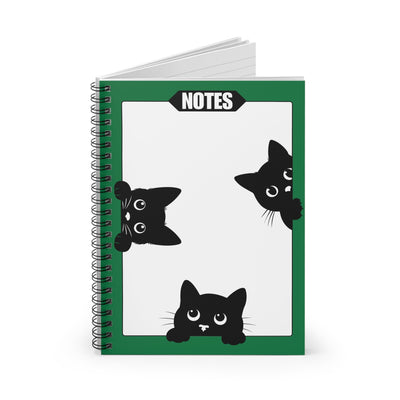 Peeky Kitties Spiral Notebook for Students and Cat Lovers