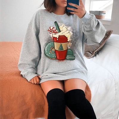 Sudadera con moca y menta
