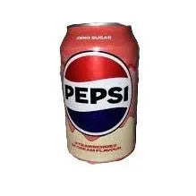 Pepsi Strawberries ’n’ Cream Zero – Sugar-Free Soda 330 mL Can