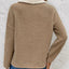 Perfee Contrast Half Zip Long Sleeve Sweatshirt - Korvel