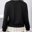 Perfee Faux Layered Contrast Long Sleeve Sweatshirt - Korvel