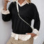 Perfee Faux Layered Contrast Long Sleeve Sweatshirt - Korvel