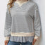 Perfee Faux Layered Striped Long Sleeve Sweatshirt - Korvel