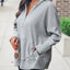 Perfee Half Snap Long Sleeve Hoodie - Korvel