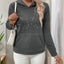 Perfee Pearl Butterfly Long Sleeve Hoodie